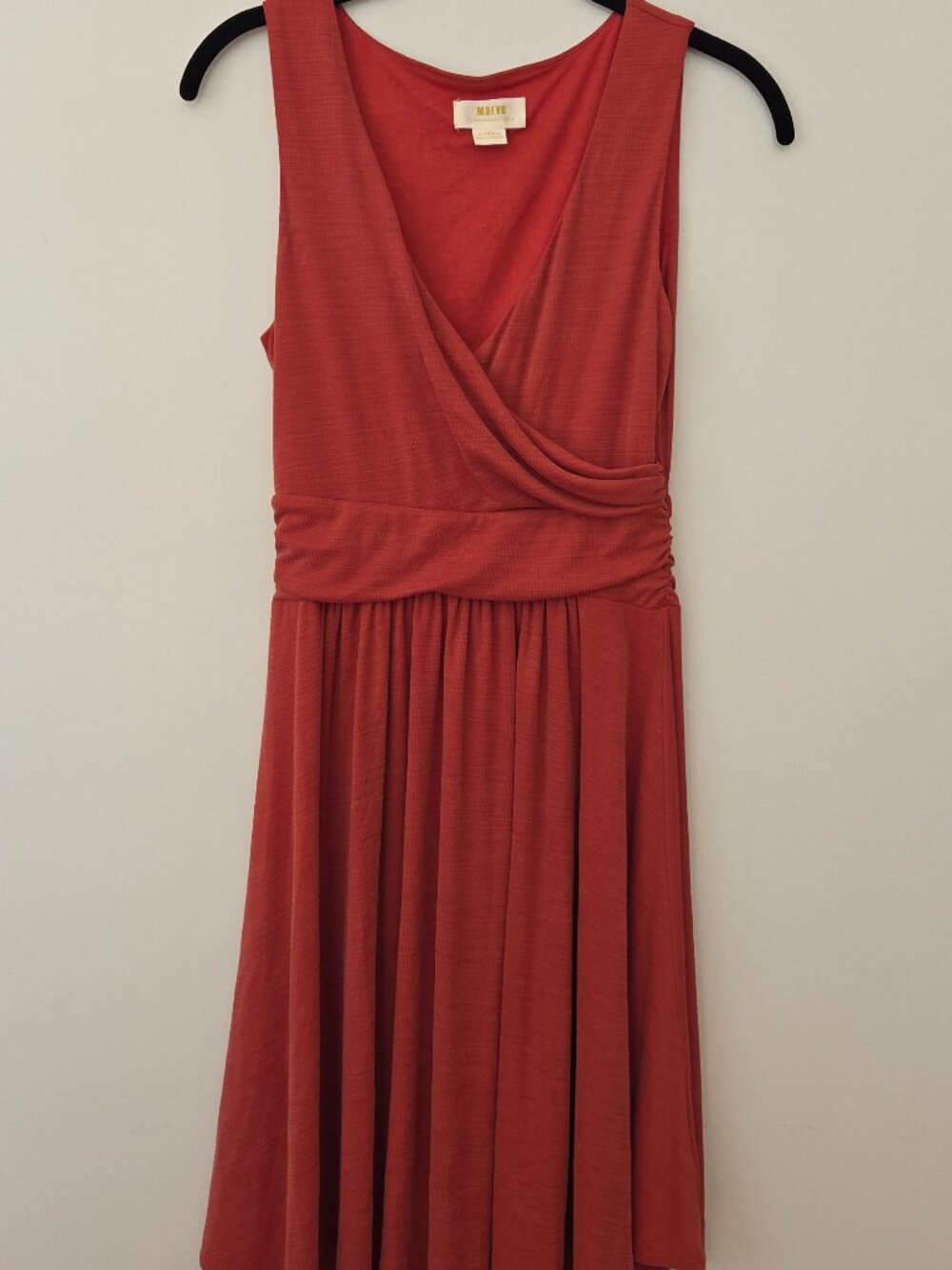 Maeve Anthropologie Rust Fit & Flare Midi Dress XS